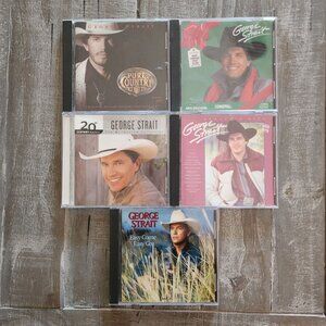 George Strait CD‎ Lot of 5 – Greatest Hits, Soundtrack, Holiday & More Country